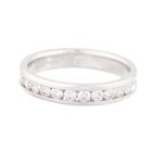 Diamond Wedding Band in 14kt White Gold