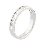 Diamond Wedding Band in 14kt White Gold