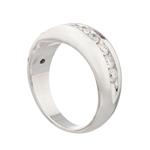 Diamond Wedding Band in 14kt White Gold