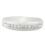 Diamond Wedding Band in 14kt White Gold