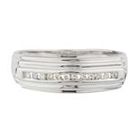 Diamond Wedding Band in 14kt White Gold