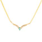 Forever Diamonds Emerald Diamond Necklace in 14kt Gold