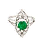 Forever Diamonds Emerald Diamond Ring in 14kt White Gold