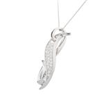 Fancy Cubic Zirconia Pendant in 14kt White Gold