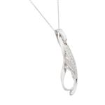 Fancy Cubic Zirconia Pendant in 14kt White Gold