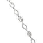 Fancy Diamond Bracelet in 14kt White Gold