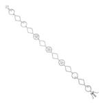 Fancy Diamond Bracelet in 14kt White Gold