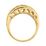 Fancy Diamond Heart Ring in 14kt Gold
