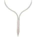 Diamond Waterfall Necklace in 18kt White Gold