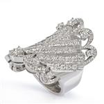 Fancy Diamond Ring in 14kt White Gold