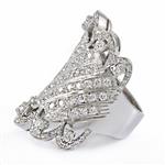 Fancy Diamond Ring in 14kt White Gold