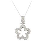 Forever Diamonds Fancy Diamond Star Pendant in 14kt White Gold