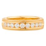 Forever Diamonds Fancy Diamond Wedding Band in 14kt Gold