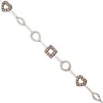 Forever Diamonds Fancy Shapes Diamond Bracelet in 14kt White Gold