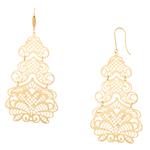Filigree Chandelier Earrings in 14kt Gold