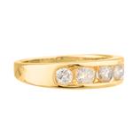 Five Stone Diamond Anniversary Band in 14kt Gold