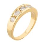 Five Stone Diamond Anniversary Band in 14kt Gold