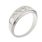 Five Stone Diamond Band in 14kt White Gold