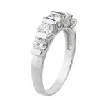 Five Stone Diamond Band in Platinum