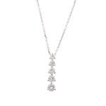 Forever Diamonds Diamond "Journey" Pendant in 14kt White Gold