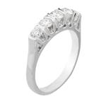 Five Stone Diamond Ring in 18kt White Gold