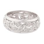 Antique Diamond Eternity Band in 14kt White Gold