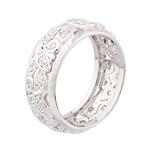 Antique Diamond Eternity Band in 14kt White Gold