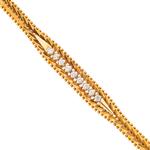 Foxtail Diamond Bracelet in 14kt Gold