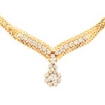 Forever Diamonds FoxTail Diamond Necklace in 14kt Gold