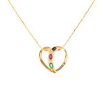 Forever Diamonds Gemstone Heart Pendant in 14kt Gold