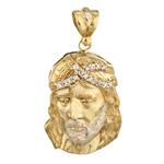 Forever Diamonds Head Of Jesus Pendant in 10kt Gold
