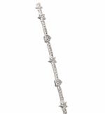 Hearts and Stars Diamond Bracelet in 14kt White Gold
