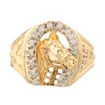 Forever Diamonds Horse- Shoe Diamond Ring in 14kt Gold