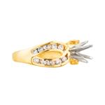 Infinity Engagement Ring Setting in 14kt Gold