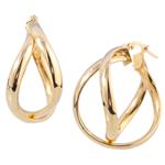 Infinity Hoops in 14kt Gold