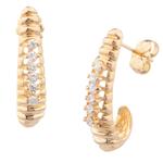 Forever Diamonds Diamond Journey Earrings in 14kt Gold