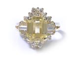 Yellow Sapphire Gemstone Ring in 14kt Gold