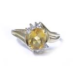 Forever Diamonds Gemstone Accent Diamond Ring in 10kt Gold