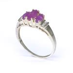 Gemstone Accent Diamond Ring in 10kt Gold 