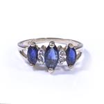Forever Diamonds Sapphire Ring in 14kt Gold