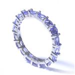 Marquise Cut Eternity Band in 14kt White Gold