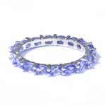 Marquise Cut Eternity Band in 14kt White Gold