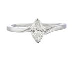 Forever Diamonds Marquise Diamond Solitaire Engagement Ring in 14kt White Gold