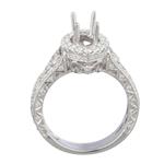 Marquise Halo Diamond Engagement Ring Setting in 18kt White Gold