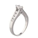 Marquise Shaped Diamond Bridal Engagement Ring Set in 14kt White Gold