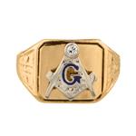 Forever Diamonds Masonic Diamond Ring in 14kt Gold