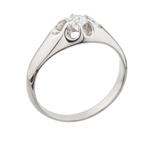 Men's Diamond Pinky Ring in 14k White Gold