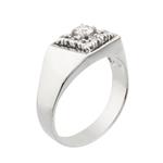 Men's Diamond Ring in 14kt White Gold