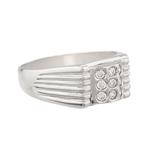 Men's Diamond Ring in 14kt White Gold