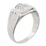 Men's Diamond Ring in 14kt White Gold